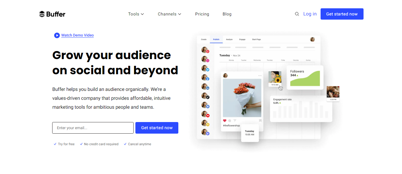 أفضل أدوات ادارة منصات التواصل الاجتماعي buffer