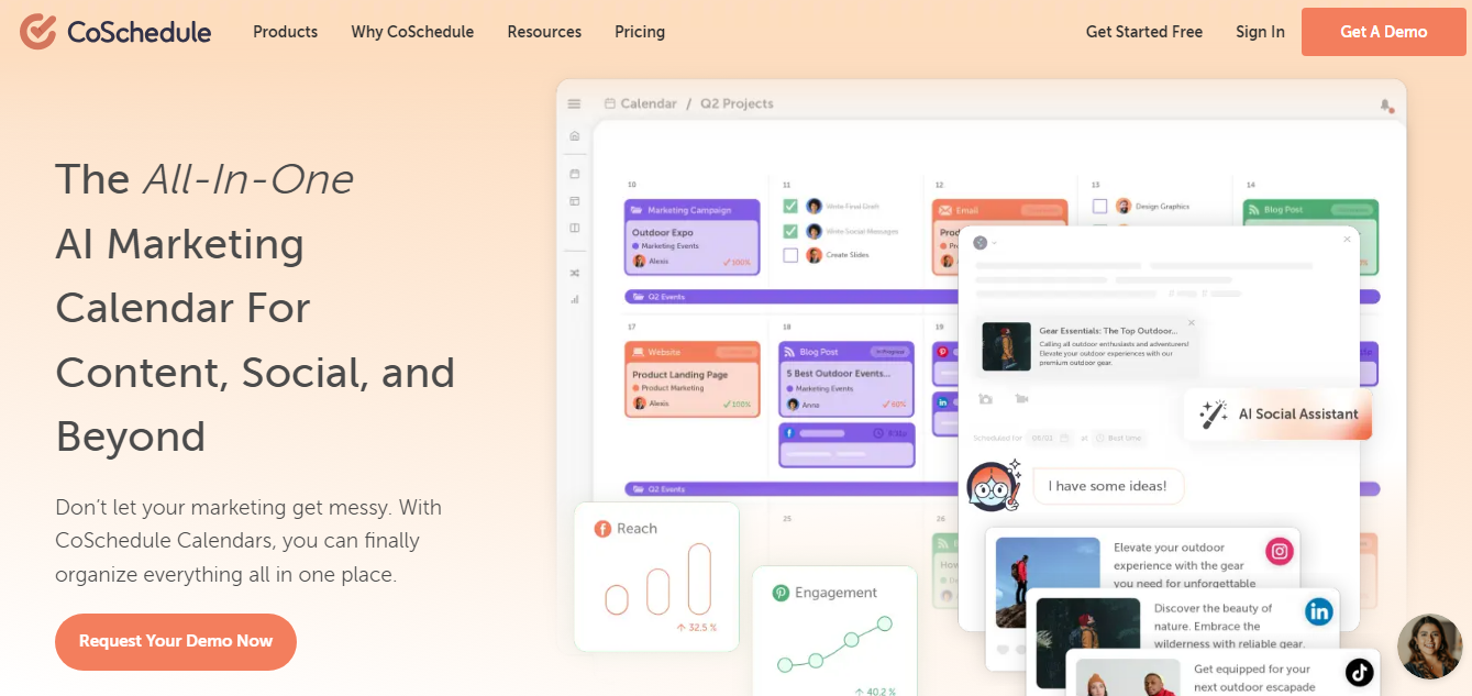 أفضل أدوات ادارة منصات التواصل الاجتماعي coschedule