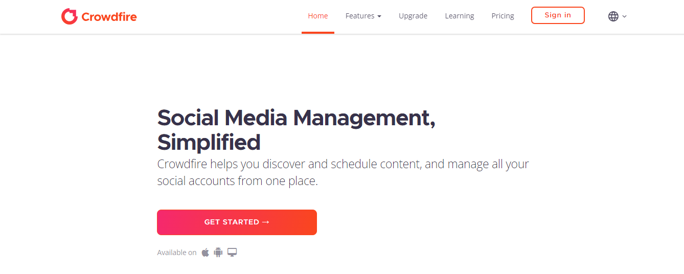 أفضل أدوات ادارة منصات التواصل الاجتماعي crowdfire
