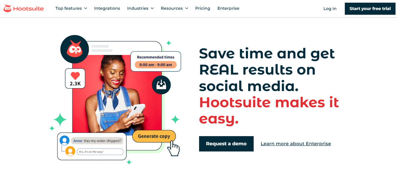 أفضل أدوات ادارة منصات التواصل الاجتماعي hootsuite