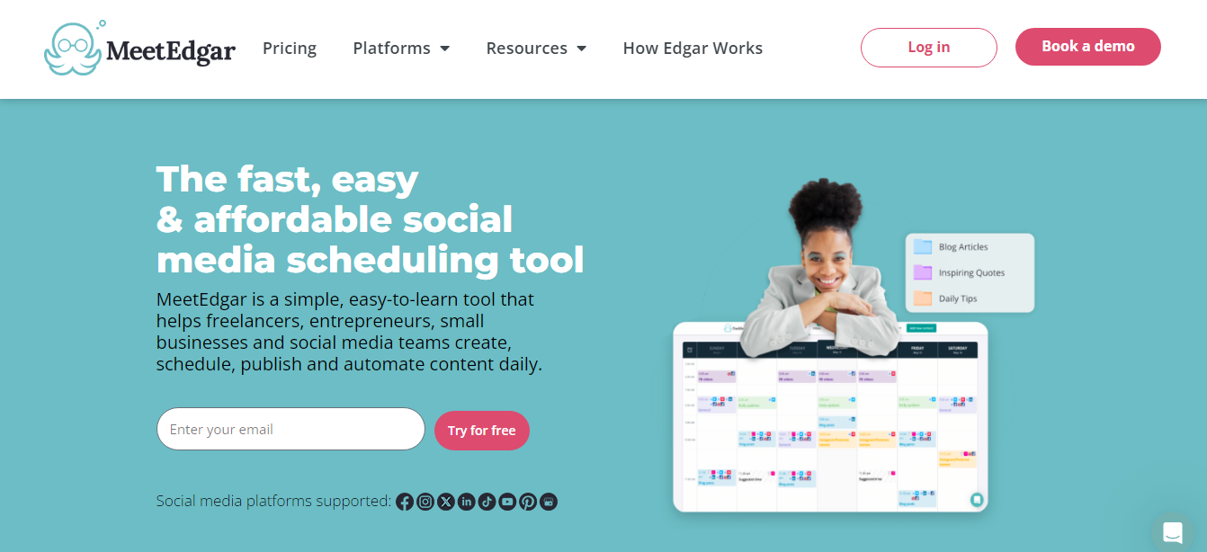 أفضل أدوات ادارة منصات التواصل الاجتماعي meetedgar