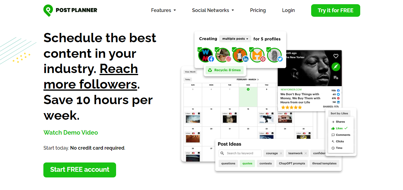 أفضل أدوات إدارة منصات التواصل الاجتماعي post planner