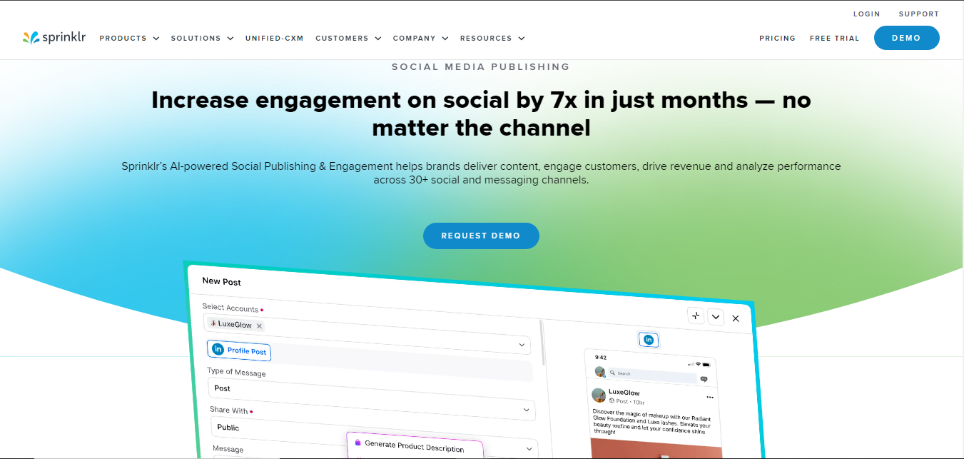 أفضل أدوات ادارة منصات التواصل الاجتماعي sprinklr
