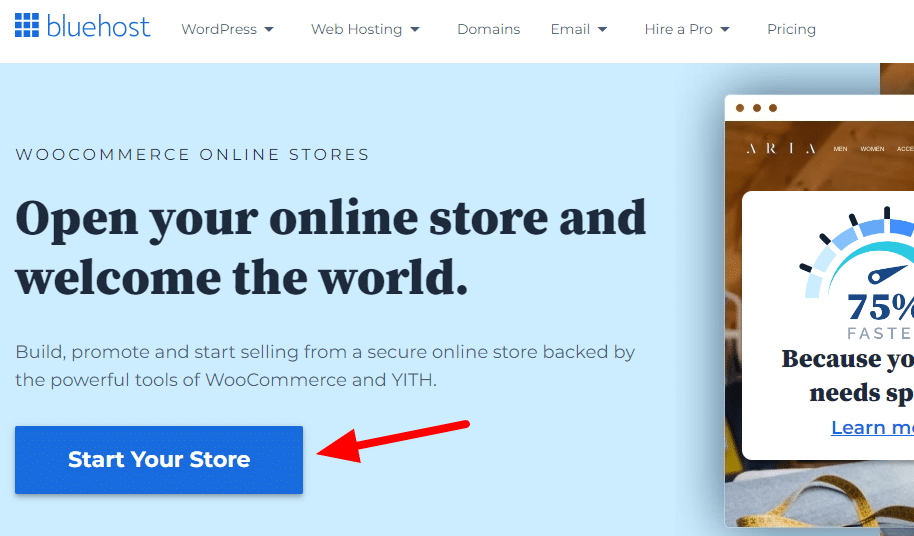 شراء استضافة متجر ووكومرس