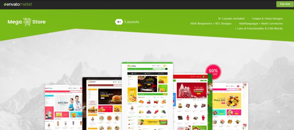 قالب Mega Store